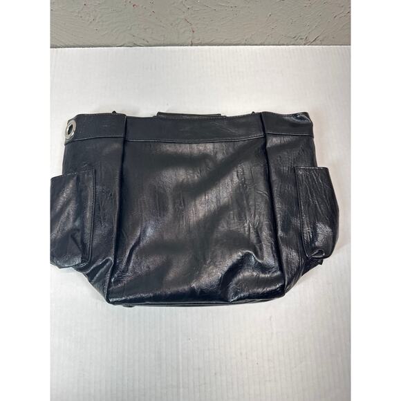 NWOT Miche Demi Bag‎ Shell Felecity Black Faux Leather Chain Retired - Picture 3 of 5